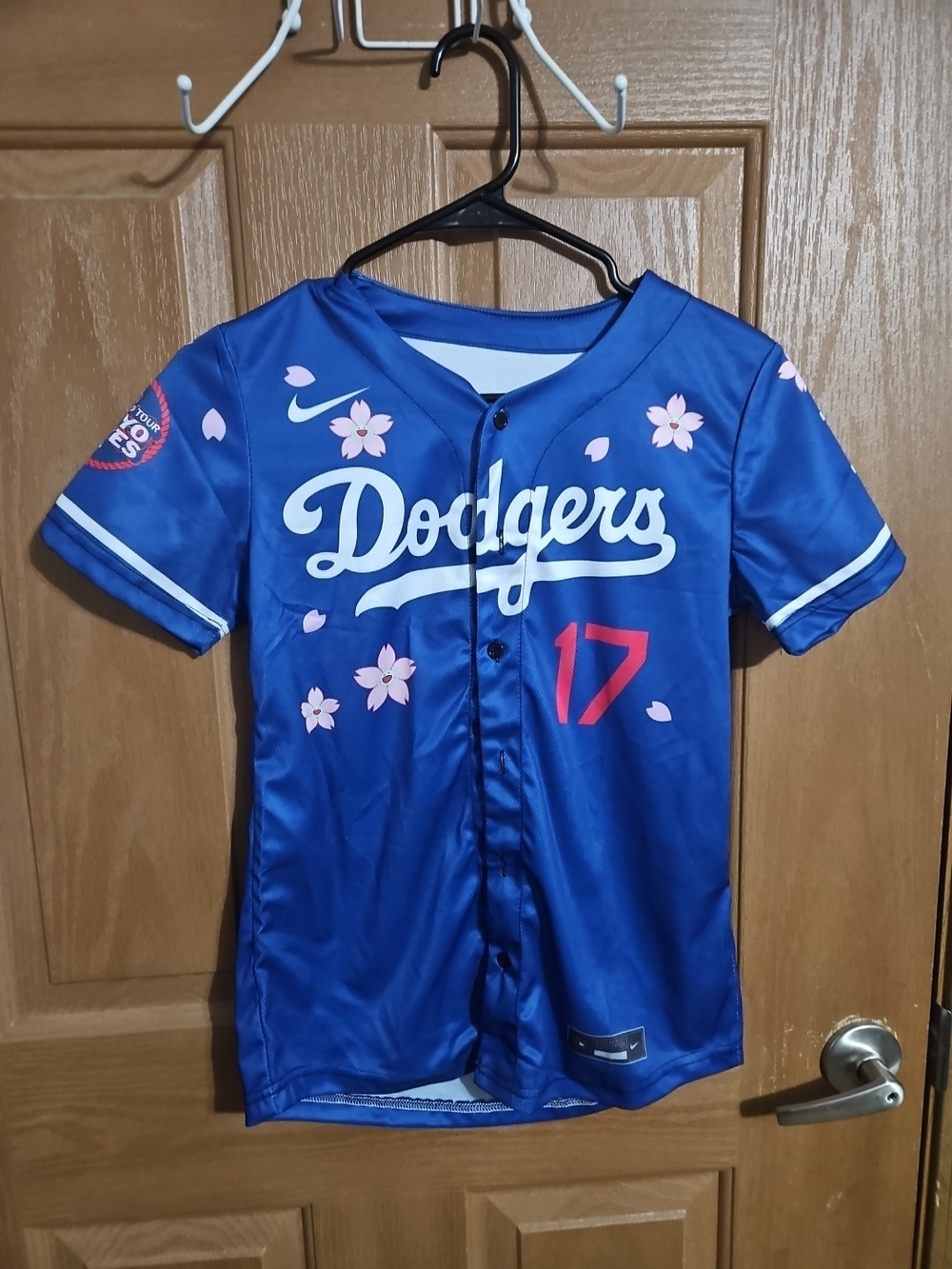 Majestic Royal Blue Dodgers Sakura Baseball Jersey